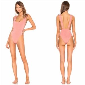 Revolve Chloe Rose Primrose one piece swimsuit